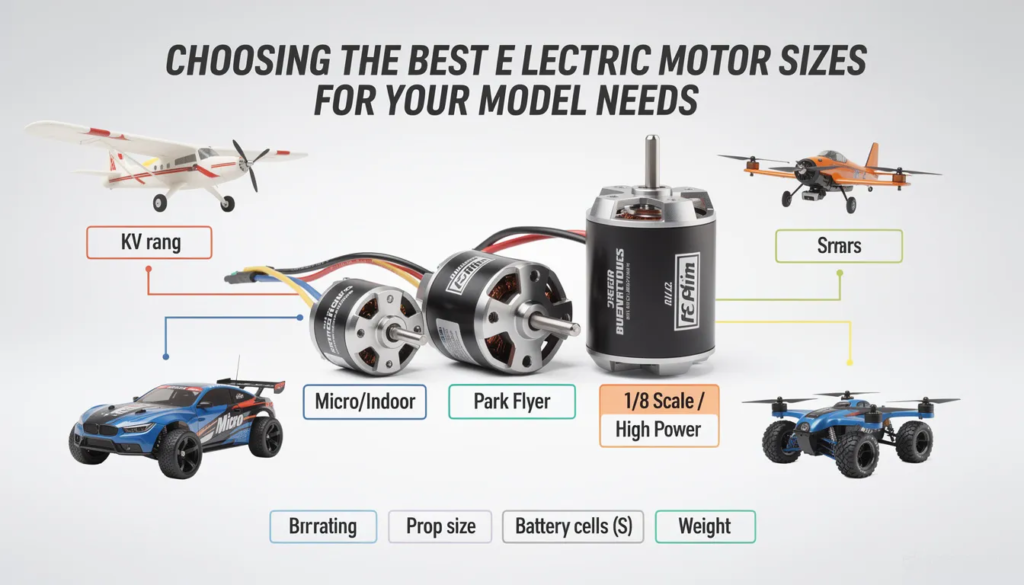 Choosing the Best RC Electric Motor Sizes for Your Model Needs
