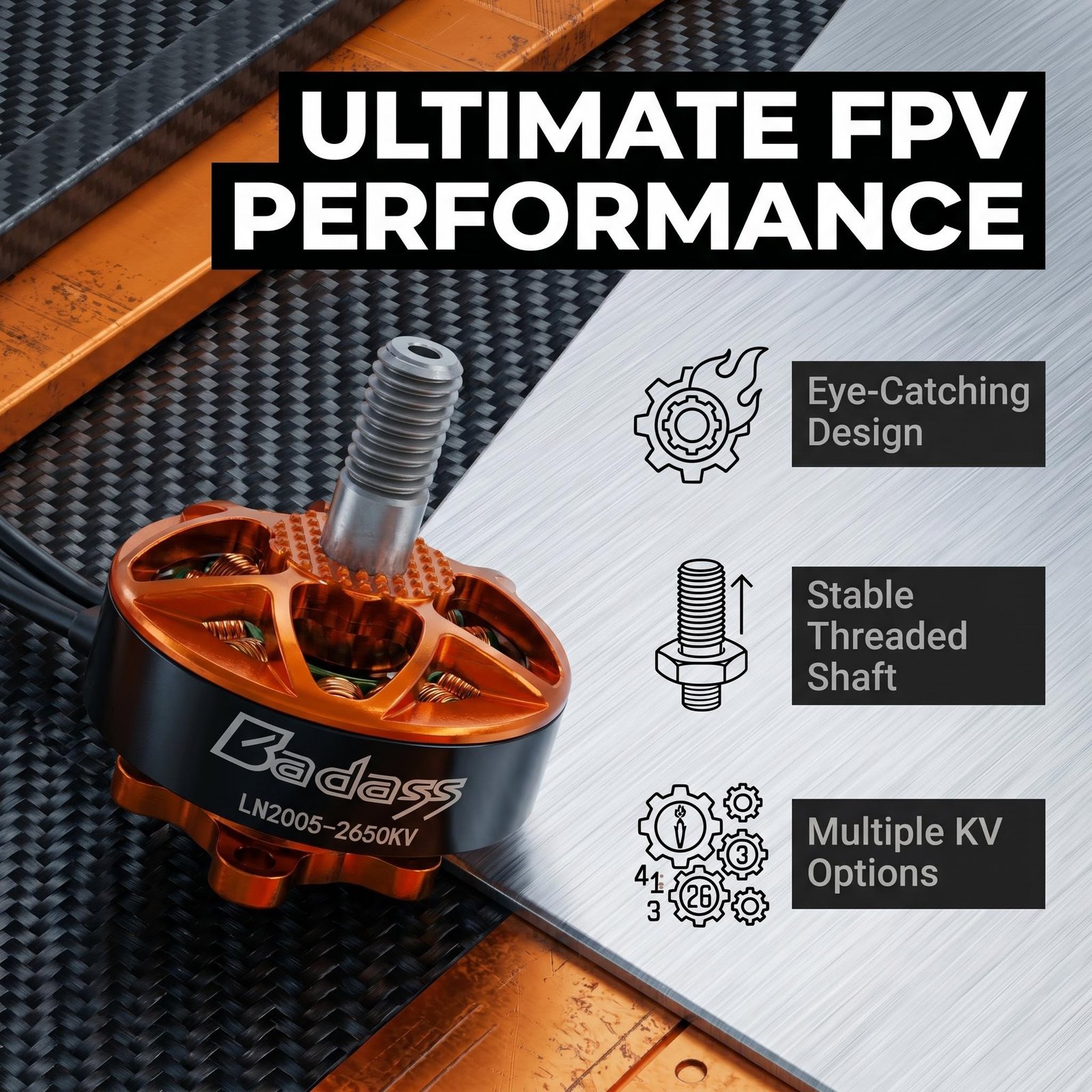 LN2005 Badass Series FPV Drone Brushless Motor - Image 6
